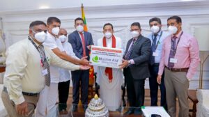 “MUSLIM AID - SRILANKA” ආයතනය රුපියල් මිලියන 30ක වෛද්‍ය උපකරණ අගමැතිට භාරදෙයි