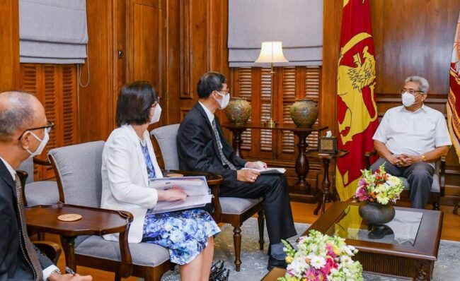 ජනපති හා IMF නියෝජිතයන් අතර හමුවක්; IMF සහාය ලබා ගැනීමට කැබිනට් අනුමැතිය