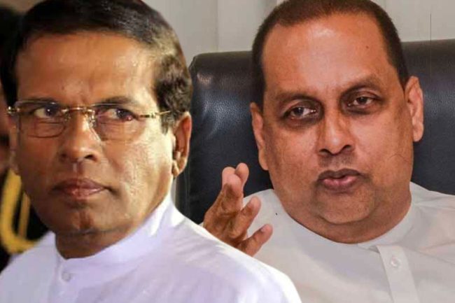 මහින්දගෙන් මිලියන 1000ක් ඉල්ලා මෛත්‍රීගෙන් එන්තරවාසියක්