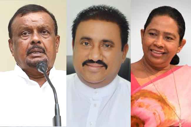 පාර්ලිමේන්තු මන්ත්‍රීවරුන් තිදෙනෙකුගේ පක්ෂ සාමාජිකත්වය අත්හිටුවයි