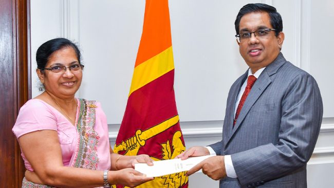 කාන්තා හා ළමා කටයුතු අමාත්‍යාංශට නව ලේකම්වරියක්