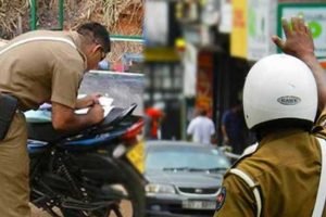 රථවාහන වැරදි සම්බන්ධයෙන් 3369ක් අත්අඩංගුවට