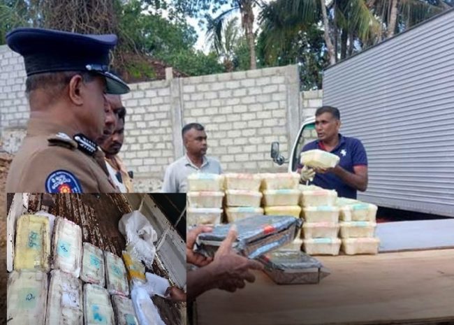 දිනක් තුළ තංගල්ලේ ලොරි 3කින් මතුවුණු අයිස් හා හෙරොයින් තොගය