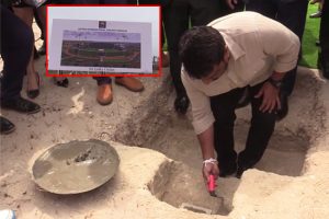 යාපනයේ ඉදිකෙරෙන නව ජාත්‍යන්තර ක්‍රිකට් ක්‍රීඩාංගණයට ජනපති මුල්ගල තබයි