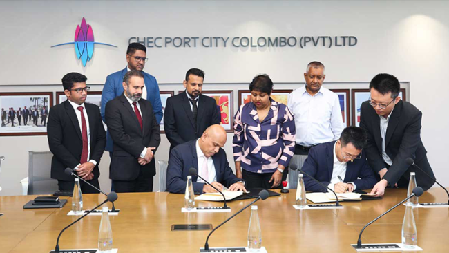 කොළඹ වරාය නගරයට තට්ටු 34ක අලුත් ටවර් එකක්