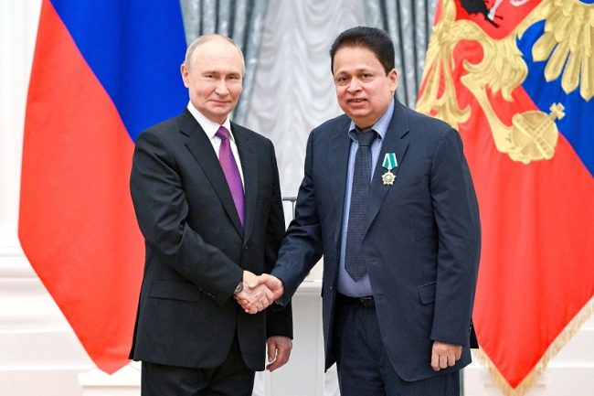 රුසියාවෙන් ශ්‍රී ලාංකිකයෙකුට ඉහළම සිවිල් ගෞරවයක්