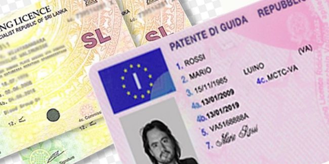 ඉතාලිය සහ ශ්‍රී ලංකාව අතර රියදුරු බලපත්‍ර අන්‍යෙන්‍ය වශයෙන් පිළිගැනීමට ගිවිසුමක්