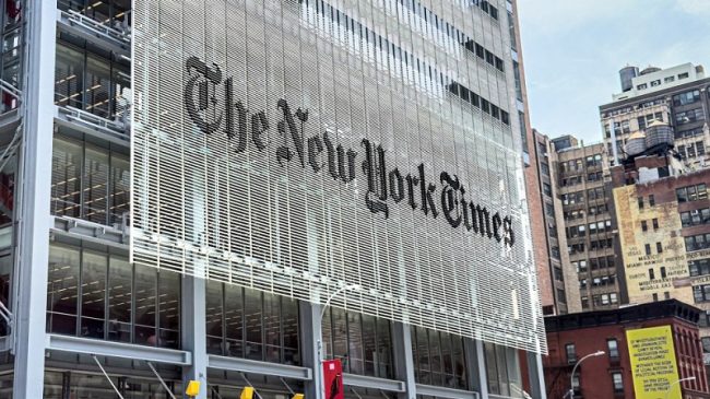 නිව්යෝර්ක් ටයිම්ස් පුවත්පතෙන් පෙන්ටගනයට නඩු