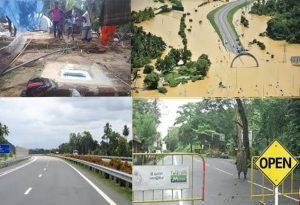 ආපදාවෙන් ගමනාගමනයට බාධා වූ මාර්ග 256න් මාර්ග 252ක් මේ වන විට ගමනා ගමනයට විවෘතයි