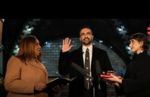 නිව්යෝක් නුවර නගරාධිපති ලෙස සොහ්රාන් මම්දානී දිවුරුම් දෙයි