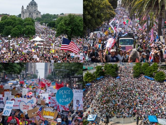 අමෙරිකානු ඉතිහාසයේ දැවැන්තම විරෝධතාව