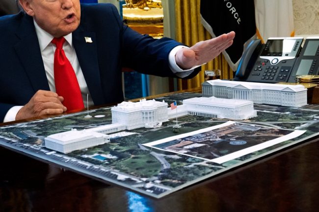 ට්‍රම්ප්ගේ ධවල මන්දිර ‘බෝල්රූම් ව්‍යාපෘතිය’ට නියෝගයක්