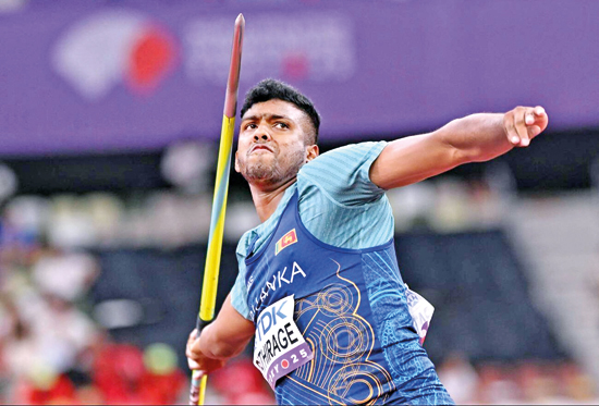 ශ්‍රී ලංකා හෙල්ල විසි කිරීමේ ක්‍රීඩක රුමේෂ් ලෝක ශ්‍රේණිගත කිරීම්වල 7වැනි තැනට