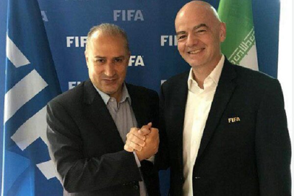 FIFA සභාපතිගෙන් ඉරාන කණ්ඩායමට සුබපැතුම්