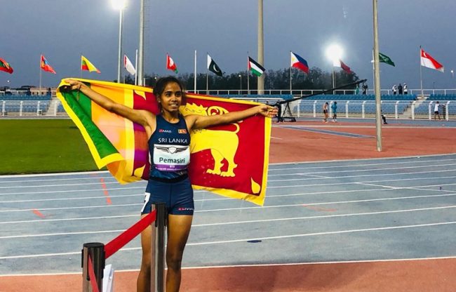 ආසියානු අවුරුදු 20න් පහළ මලල ක්‍රීඩා පිටියෙන් මෙරටට රන් පදක්කමක්