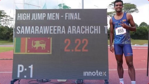 උස පැනීමේ ඉසව්වෙන් තරිඳු දසුන්ට රන් පදක්කමක්