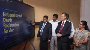 ඩිජිටල් මරණ සහතික නිකුත් කිරීමේ නව දත්ත පද්ධතිය නිල ලෙස එළිදක්වයි