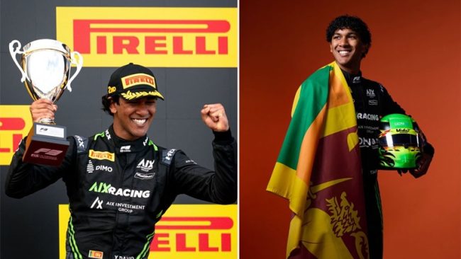 යෙවාන් ඩේව්ඩ් Formula 3 තරගාවලියක දෙවන ස්ථානය දිනයි