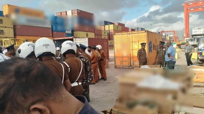 කොළඹ වරායෙන් ඇල්ලූ කන්ටේනරය ඇතුළේ කිලෝ 463ක අයිස් මත්ද්රව්ය, වටිනාකම කෝටි 800කට අධිකයි