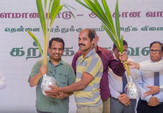 උතුරු පොල් ත්‍රිකෝණය සවිබල ගන්වමින් මුලතිව් ගොවීන් 515කට රු. මිලියන 22.7ක සහනාධාර